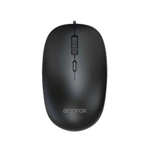 Mouse approx appxm150 cable 1.35 1600 dpi ajustables 4 botones color negro