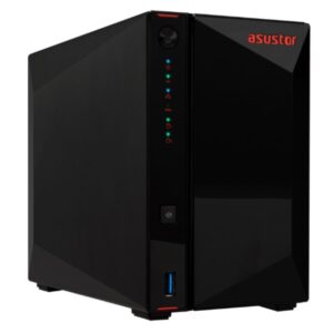 Servidor nas asustor nimbustor 2 gen2 as5402t 2 bahias 4xm.2 nvme celeron n5105 2.0ghz 4gb hdmi rj45