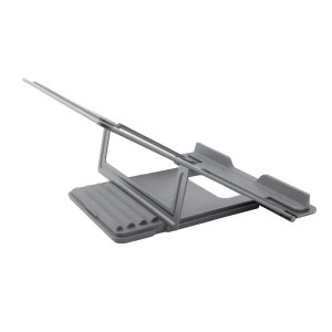 Soporte de portatil coolbox atril hasta 17" 10kg 4 posiciones gris espacial