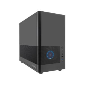 Caja micro atx coolbox mp2 frontal rejilla disipador max 160mm gpu max 350mm negro