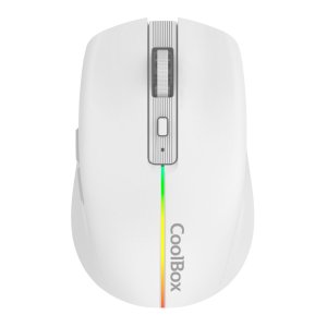 Mouse coolbox gaming wireless w01 1600dpi ajustables 6 botonoes bateria 500mah color blanco