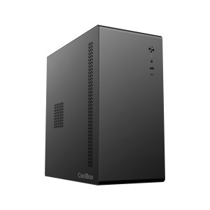 Caja microatx coolbox m640c gpu max 300mm 1x3.5 2x2.5 color negro con fuente basic500gr 500w