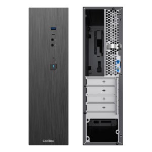 Caja microatx slim coolbox t370-bz 2x2.5? gpu 251max low profile fuente 300sbz 80+ bronze
