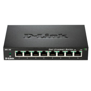 Switch no gestionable d-link des-108 8p ethernet carcasa metal sobremesa no rack