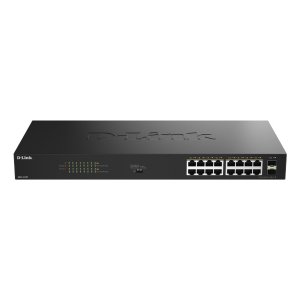 Switch no gestionable d-link dgs-1018p/e 16p giga poe+(240w)+2p sfp