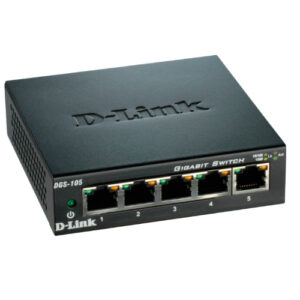 Switch no gestionable d-link dgs-105 5p giga carcasa metal igmp snooping (iptv) sobremesa no rack