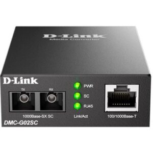 Convertidor de medios multimodo 100/1000 base-t a 1000 base-sx (sc) 550m power 5v