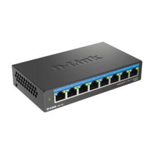 Switch no gestionable dlink dms-108 8p multigigabit 2,5g carcasa metalica sobremesa no rack