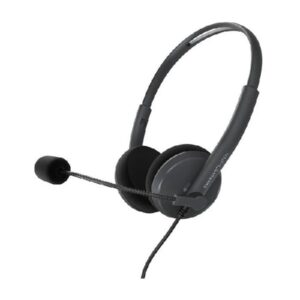 Headset energy sistem office 2+ anthracite diadema ajustable microfono retractil jack 3.5mm y adapta