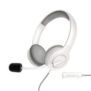 Headset energy sistem office 3 white diadema ajustable microfono retractil conexion jack 3.5mm y usb
