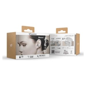 Auricular intrauditivo bluetooth energy sistem chicpods tws ipx4 bateria 23h blanco