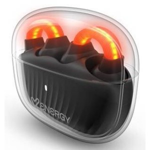 Auricular intrauditivo bluetooth energy sistem lightpods open sound mic negro reproduccion 25h luz t