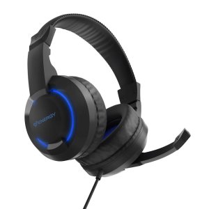 Headset energy sistem halo gaming 501168 driver 40mm jack 3.5mm usb luz led microfono color negro