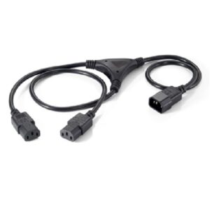Cable alimentacion equip iec macho a 2 iec hembra 1.8m 112210