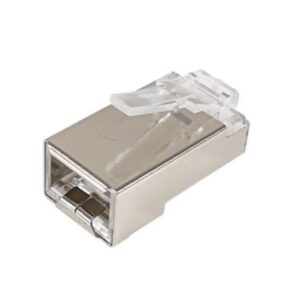 Kit 100 conectores rj45 equip categoria 6a apantallado 121147
