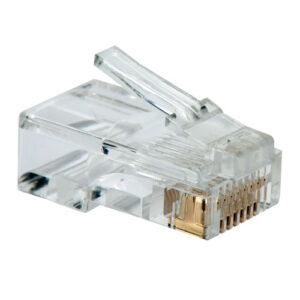 Kit 100 conectores rj45 equip telefonia 121151
