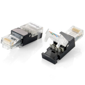 Kit 2 unidades conector rj45 equip cat6 toolfree no necesitas herramienta de grimpado 121165