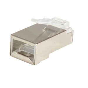 Kit 100 conectores rj45 equip categoria 6 ftp con guia y capuchon