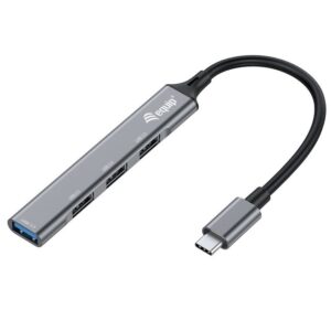 Hub usb-c equip life a 1xusb-a 3.0 3xusb-a 2.0 carcasa aluminio