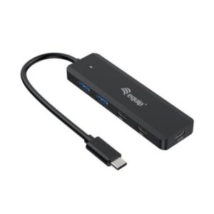 Hub usb-c equip life 128964 4 puertos 2xusb-a 3.0 2xusb-c 3.2 compatible con thunderbolt 3/4 1xusb-c