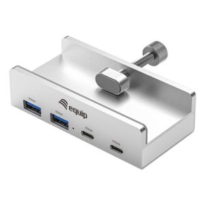 Hub usb-c equip 128967 a 2xusb-a 2xusb-c clip ajustable