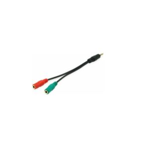 Cable duplicador audio jack 3.5mm 1 macho a dos hembras