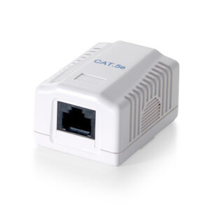 Roseta de superficie categoria 5e 1 hembra rj45