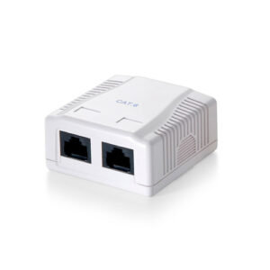 Roseta de superficie categoria 5e 2 hembras rj45