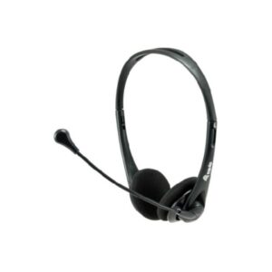 Headset equip life conexion jack 3.5mm microfono flexible control de volumen y mute color negro