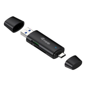 Card reader externo equip usb 3.2 doble conexion usb-a & usb-c sd tf
