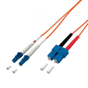 Cable fibra optica multimodo lc/sc 62,5/125 lsoh 1m color naranja