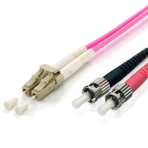 Cable fibra optica multimodo libre halogenos lc/st 50/125u 1m om4