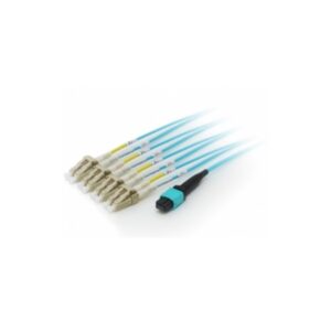 Cable fibra optica trunk mtp/lc patch cord om4 8 fribras m/m 3m