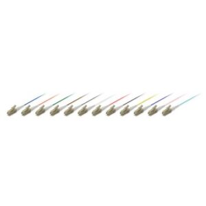 Cable fibra optica om3 lc a pigtal 50/125u 1m pack 12 uds