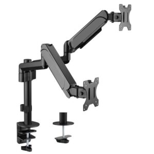 Soporte de mesa equip 650133 para 2 pantallas 17" - 32" muelle de gas equip