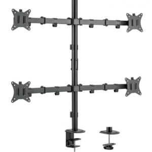 Soporte de mesa equip 650159 para 4 pantallas 17"-32" doble brazo articulado vesa standard hasta 9kg
