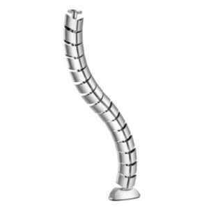 Organizador de cables equip 650862 de doble canal color plata