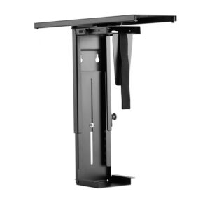 Soporte cpu equip 650892 para instalacion bajo mesa giratorio 360? acero color negro max. 10kgs