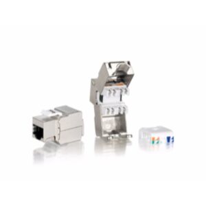 Kit 8 uds conector hembra rj45 ftp cat6 panel keystone tool free