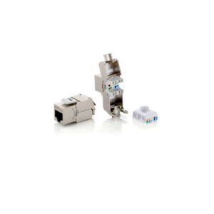 Kit 8 uds conector hembra rj45 sftp cat6a keystone tool free