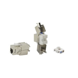 Kit 8 uds conector hembra rj45 utp cat6a tool free 769222