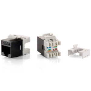 Kit 8 uds conector hembra rj45 utp cat6 slim panel keystone