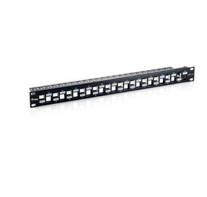 Patch panel vacio cat.6 a 24 puertos keystone apantallado