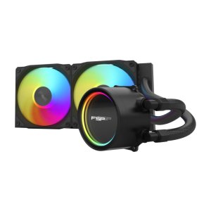 Sistema de refrigeraci?n l?quida fsp ae24 tdp 280w 240mm pwm dual ball-bearing negro
