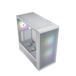 Caja atx fsp m330 cristal templado frontal mesh 4 ventiladores disipador max 185mm gpu max 400mm bla