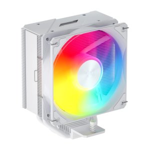 Ventilador con disipador de cpu fsp np5-wa tdp 200w 4 heatpipes torre pwm hdb blanco