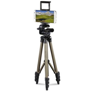 Soporte smartphone hama 106-3d extendible 4 secciones aluminio color beige