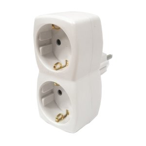 Ladron de 2 tomas hama 00108876 3600w 250v color blanco