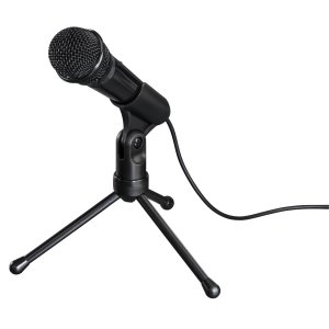 Microfono sobremesa hama mic-p35 allround jack 3.5mm con tripode cable 2.5m