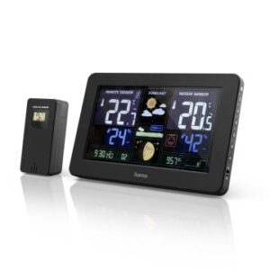 Estacion metereologica hama premium pronostico del tiempo temperatura humedad reloj dct usb carga pa